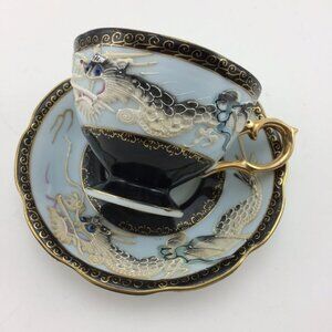 Vintage Shafford Dragon Dragonware Moriage Teacup and Saucer Tea Cup